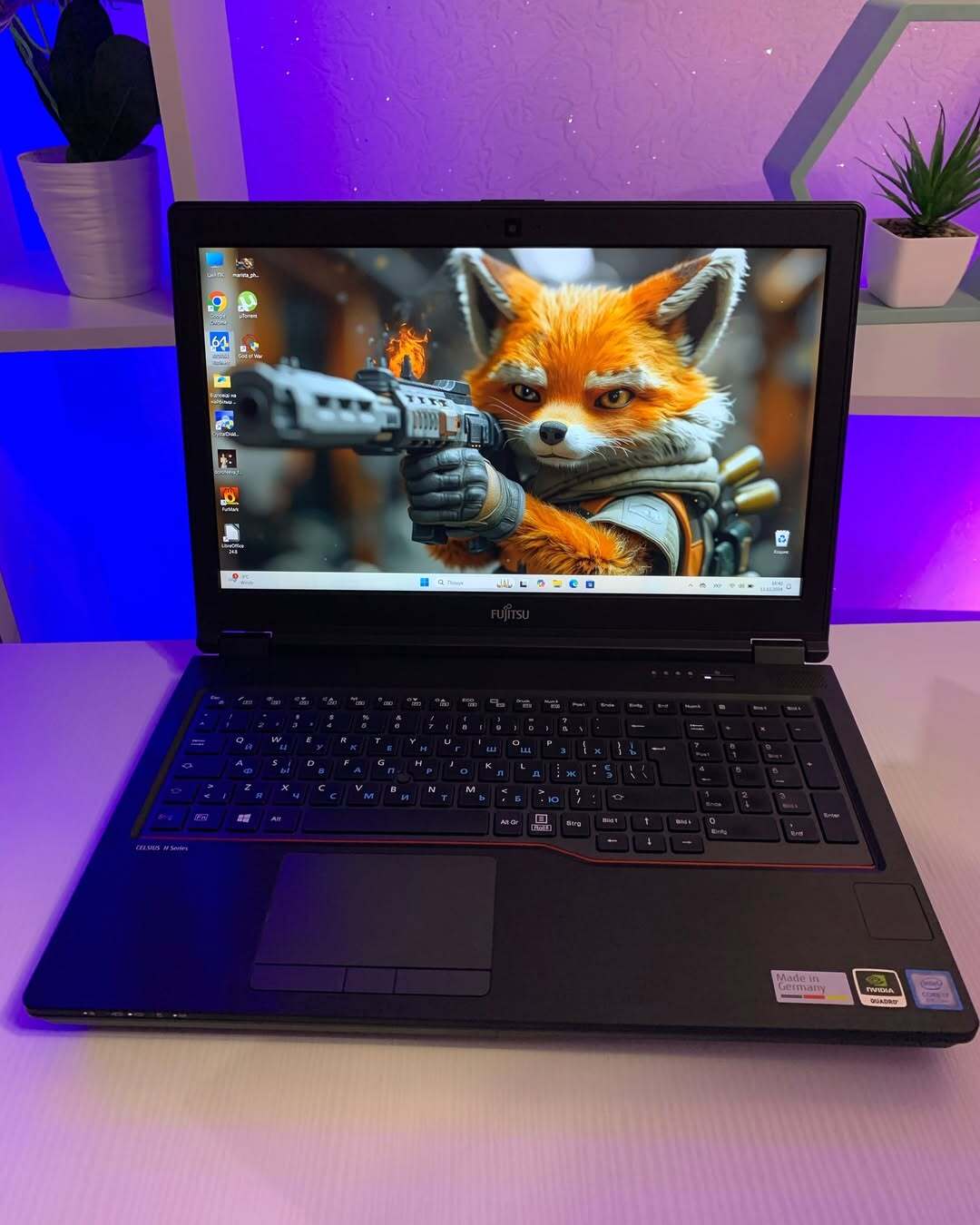 Ноутбук Fujitsu H780 / Intel Core i7 8750H / 6 ядер 12 потоків