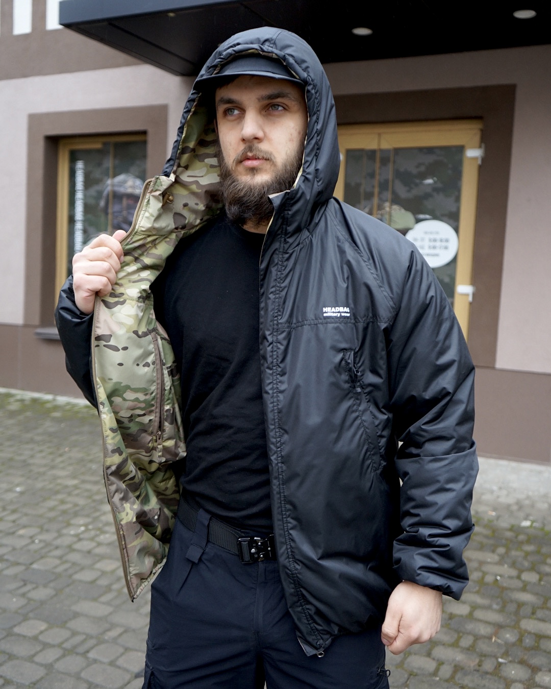 Демісезонна двостороння куртка MULTICAM BLACK