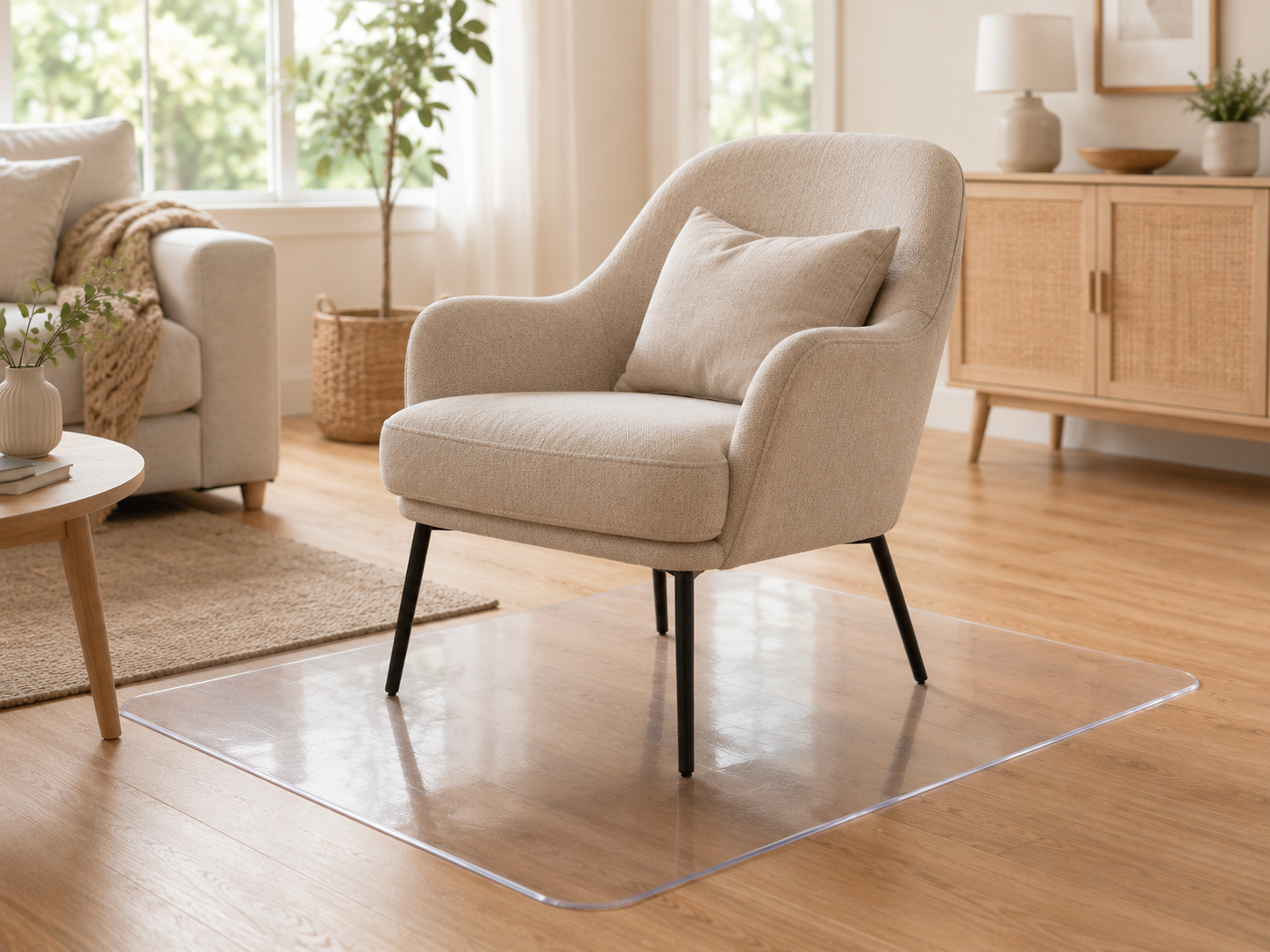 Sub mobilierul din salon