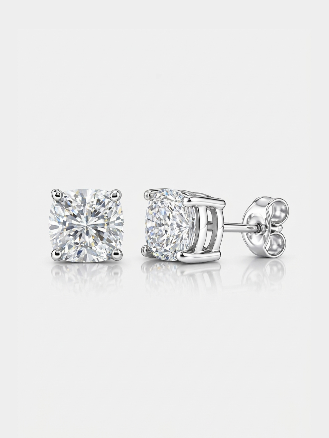 Long Cushion VVS1 Earrings ICED KYIV