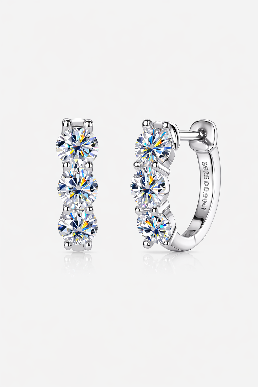 Triple Shine VVS1 Earrings ICED KYIV