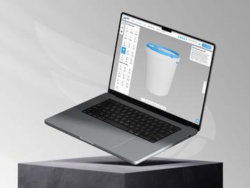 Website with a 3D configurator
