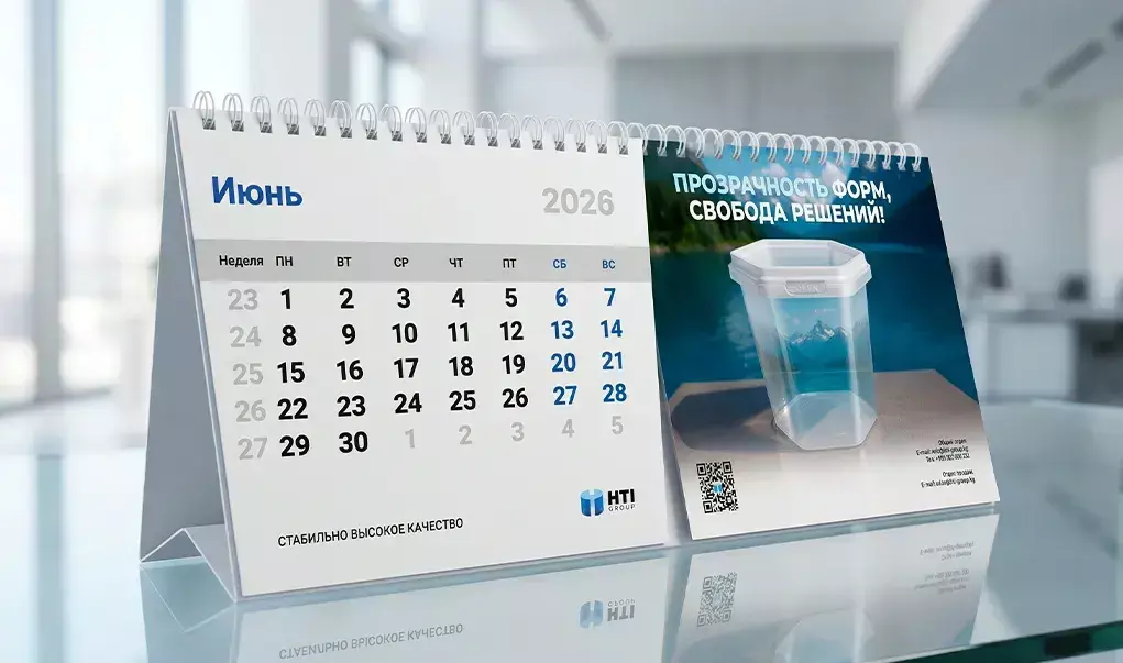 HTI Group desk calendar by Thrive Solutions