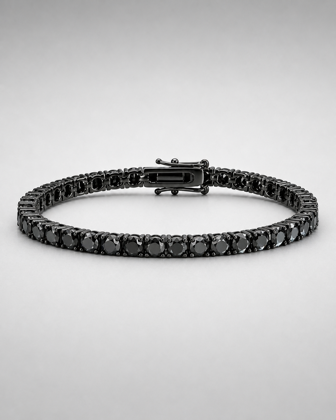 Tennis 4mm Black VVS1 Silver 925 ICED KYIV