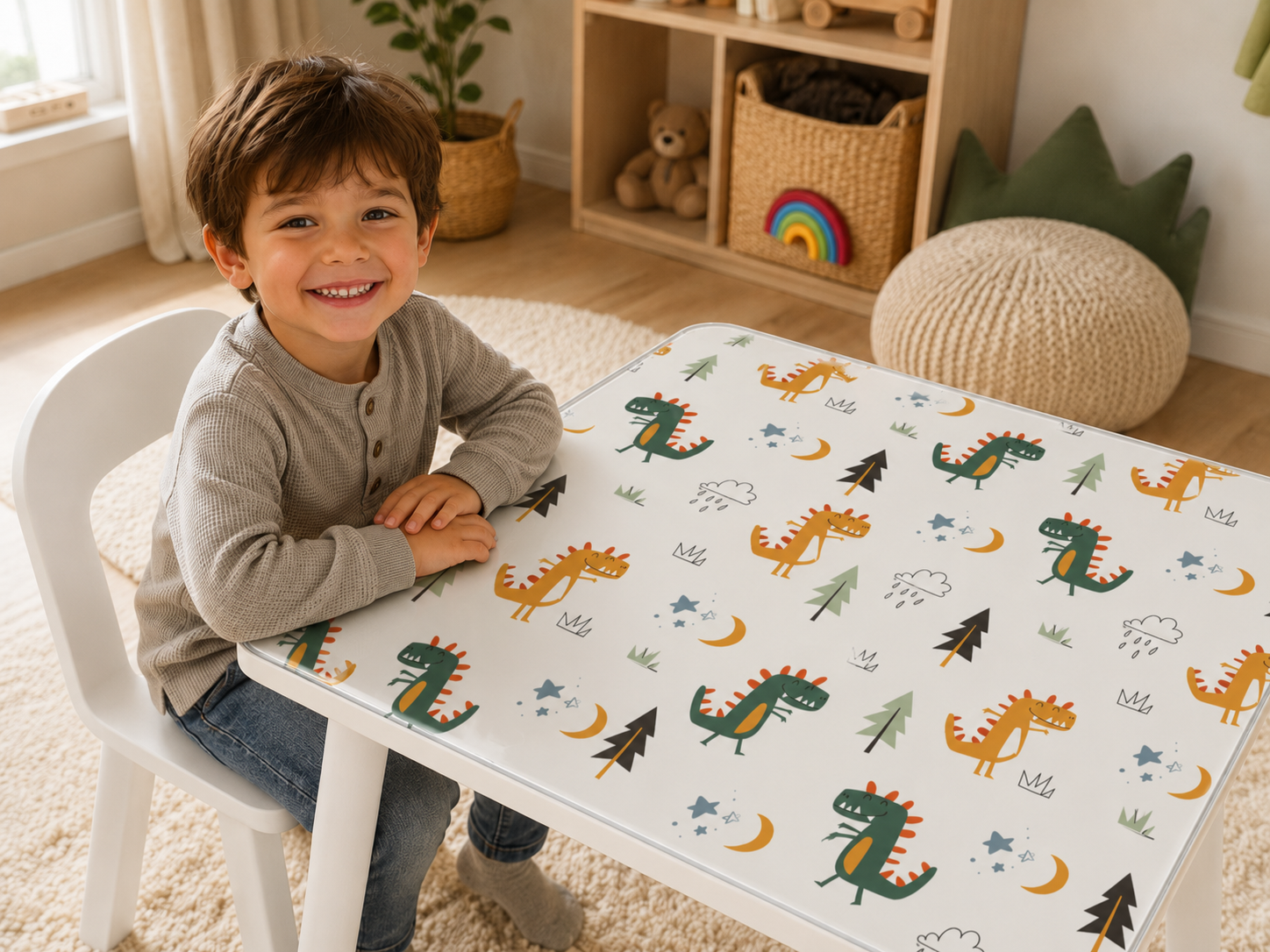 Estampado infantil vivo — Mapa del mundo