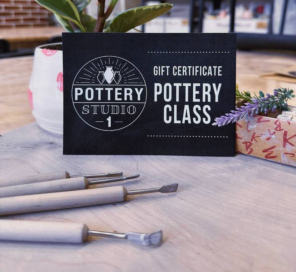 Gift Card Plus Pottery class + painting