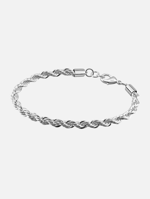 Браслет Rope 5мм срібло 925