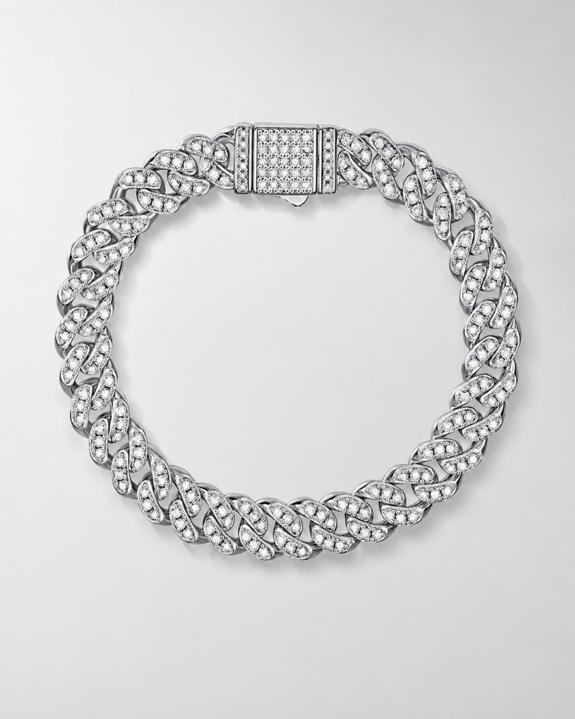 Cuban 8mm Round Bracelet VVS1 на руці