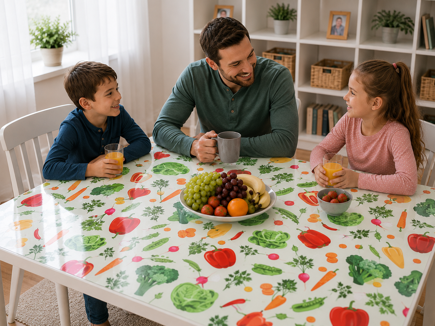 Weiches Glas mit Wohnungsmotiven
