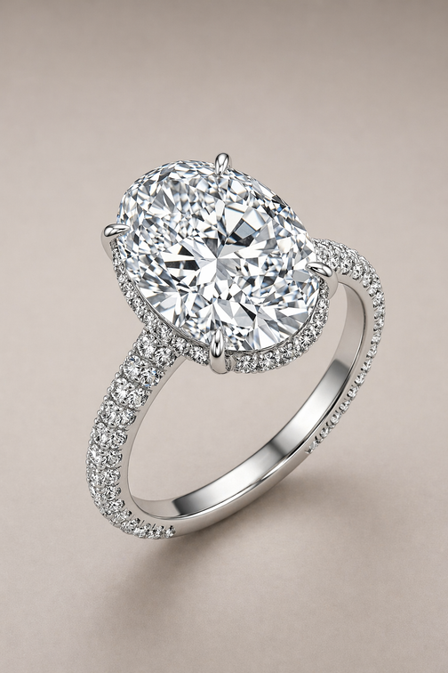 Каблучка Oval 8ct