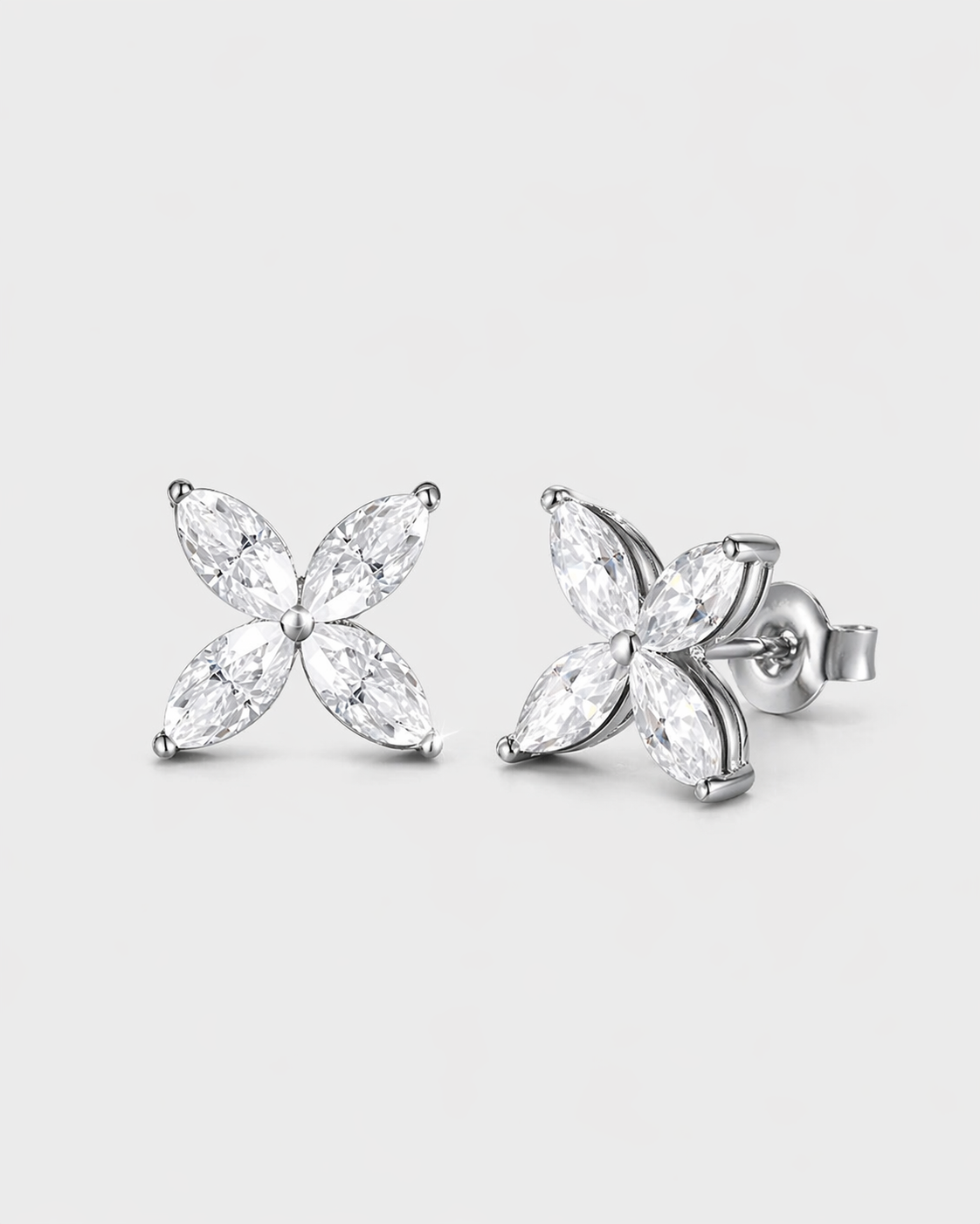 Flower Marquise VVS1 Earrings ICED KYIV
