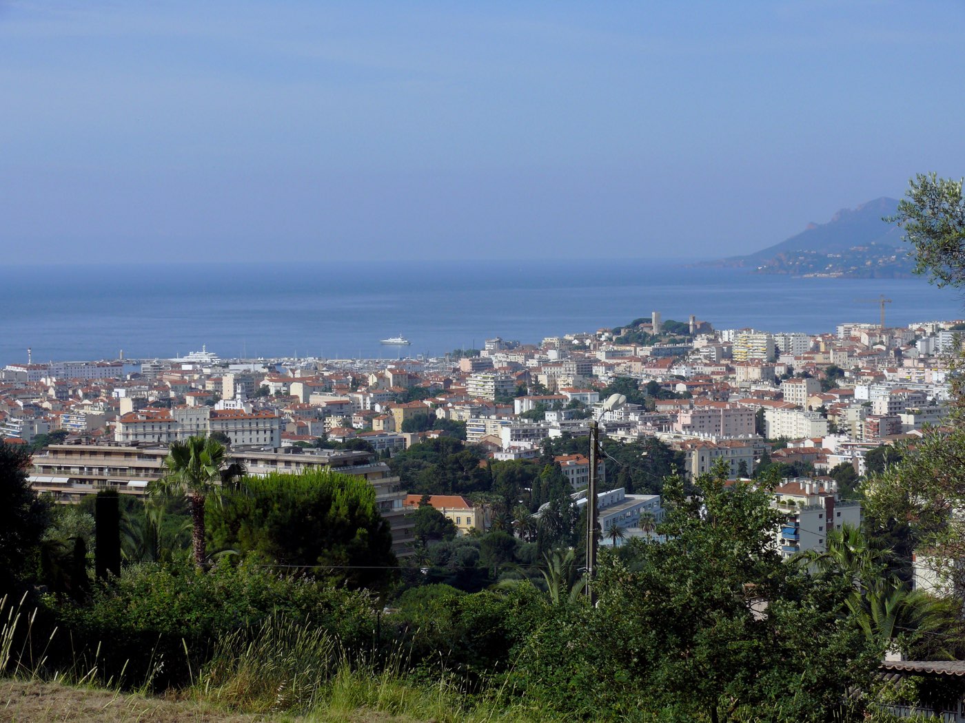 Vue sur Cannes depuis les hauteurs du Cannet