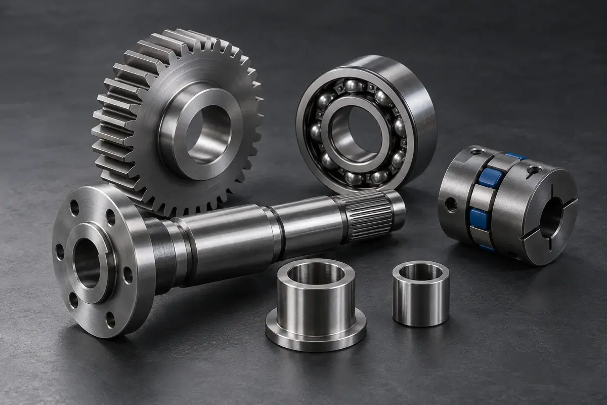 Industrial gears, bearing, shaft, coupling and bushings