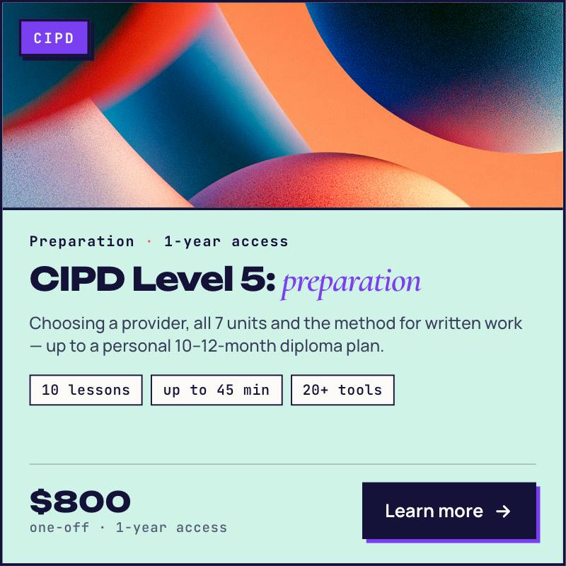 CIPD Level 5 Preparation