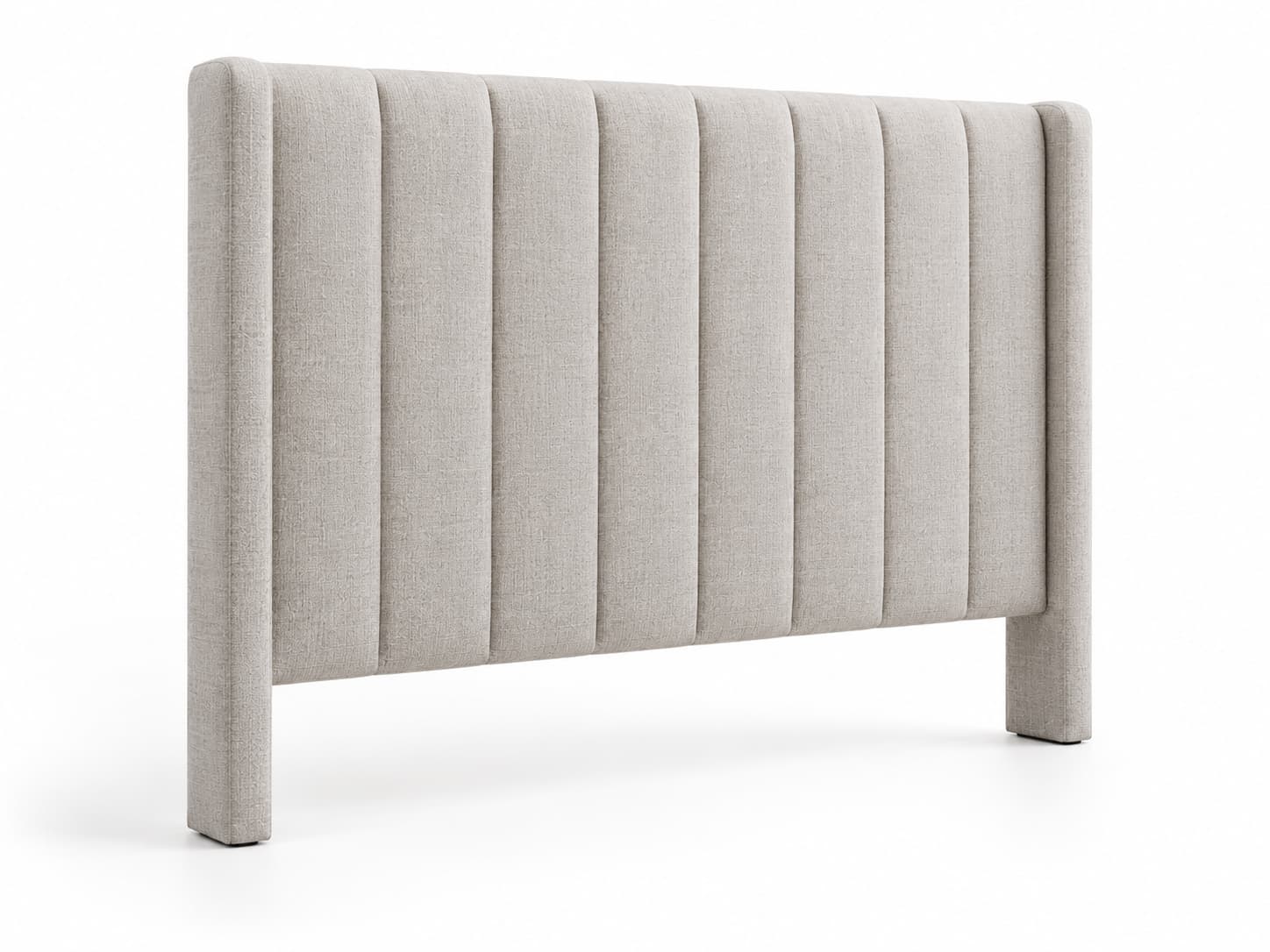 Symbolbild: gepolstertes Kopfteil eines Bettes auf wei&szlig;em Hintergrund. Shikardos Reinigung reinigt Kopfteile in Hanau ab 100 Euro im selben Termin wie das Sofa.