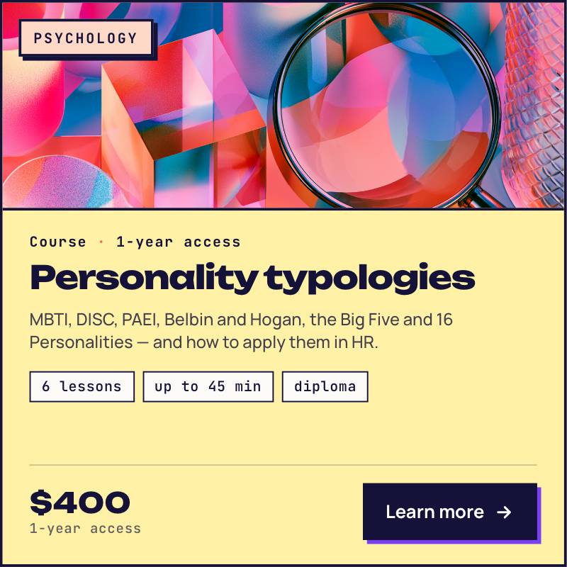 Personality typologies from MBTI to DISC