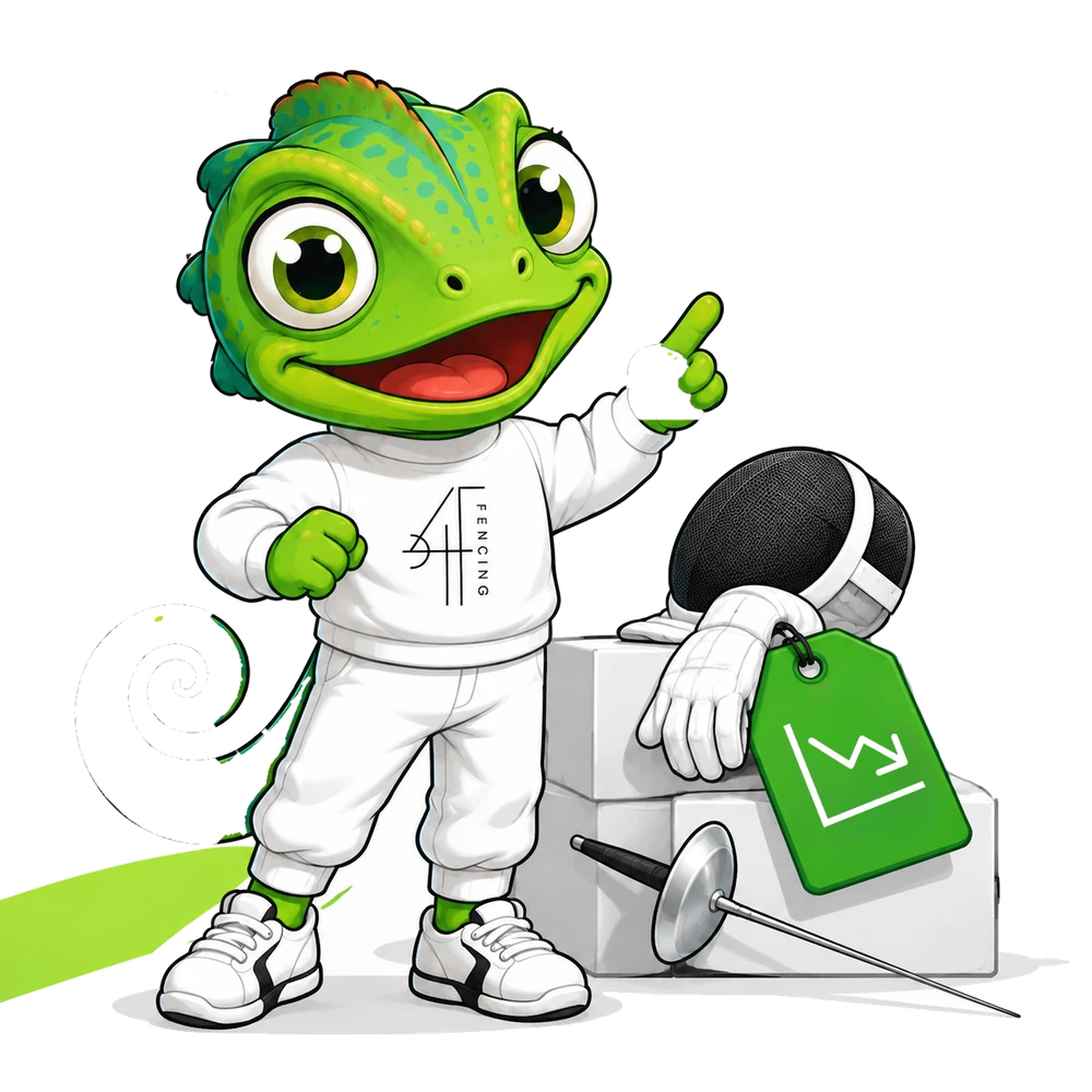 Хамелеон — талисман 4F Fencing