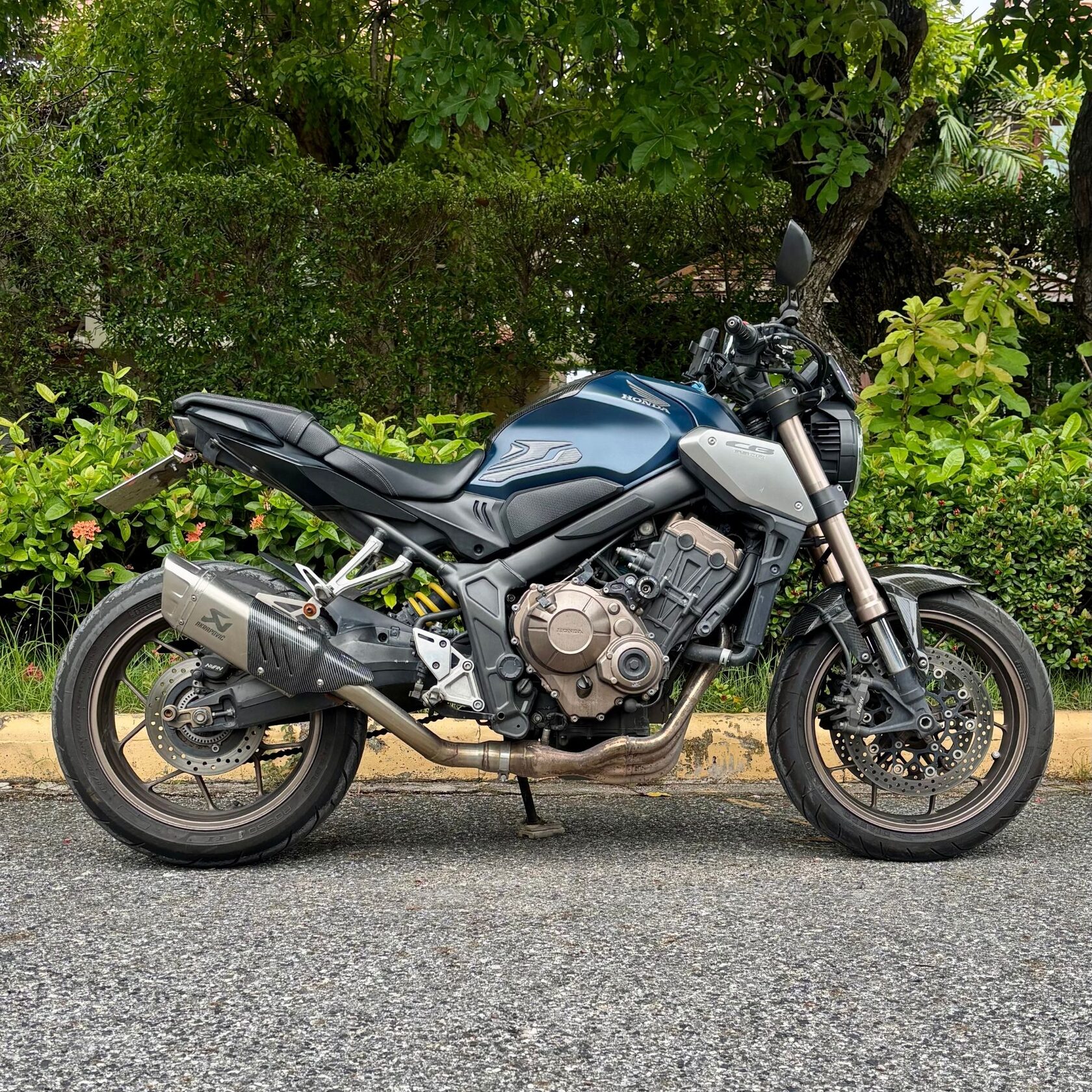 Rent inline-four Honda CB650R naked bike in Pattaya Thailand