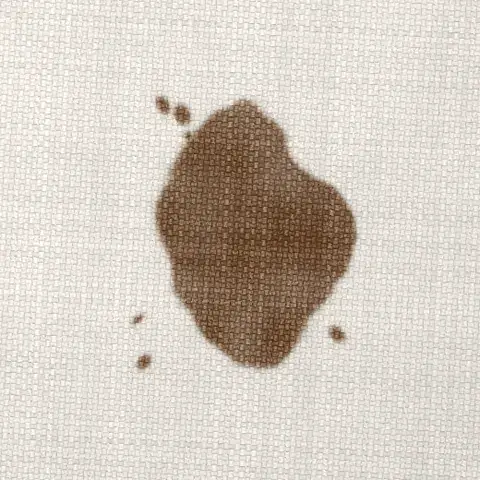 Symbolbild: frischer Kaffeefleck auf hellem Sofastoff in Nahaufnahme Symbolbild: frischer Kaffeefleck auf hellem Sofastoff in Nahaufnahme. Shikardos Reinigung aus Frankfurt rät: sofort tupfen, nicht reiben.