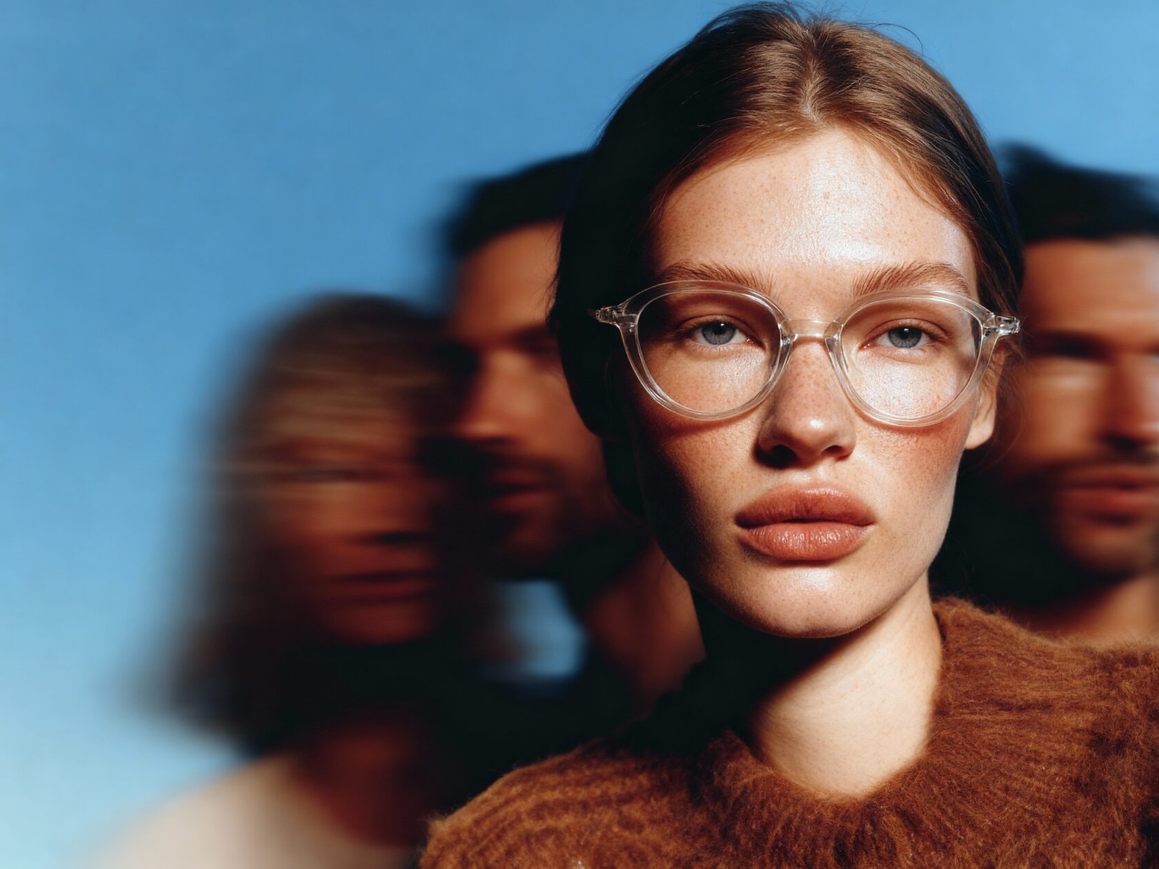 AI portrait development and eyewear detail study