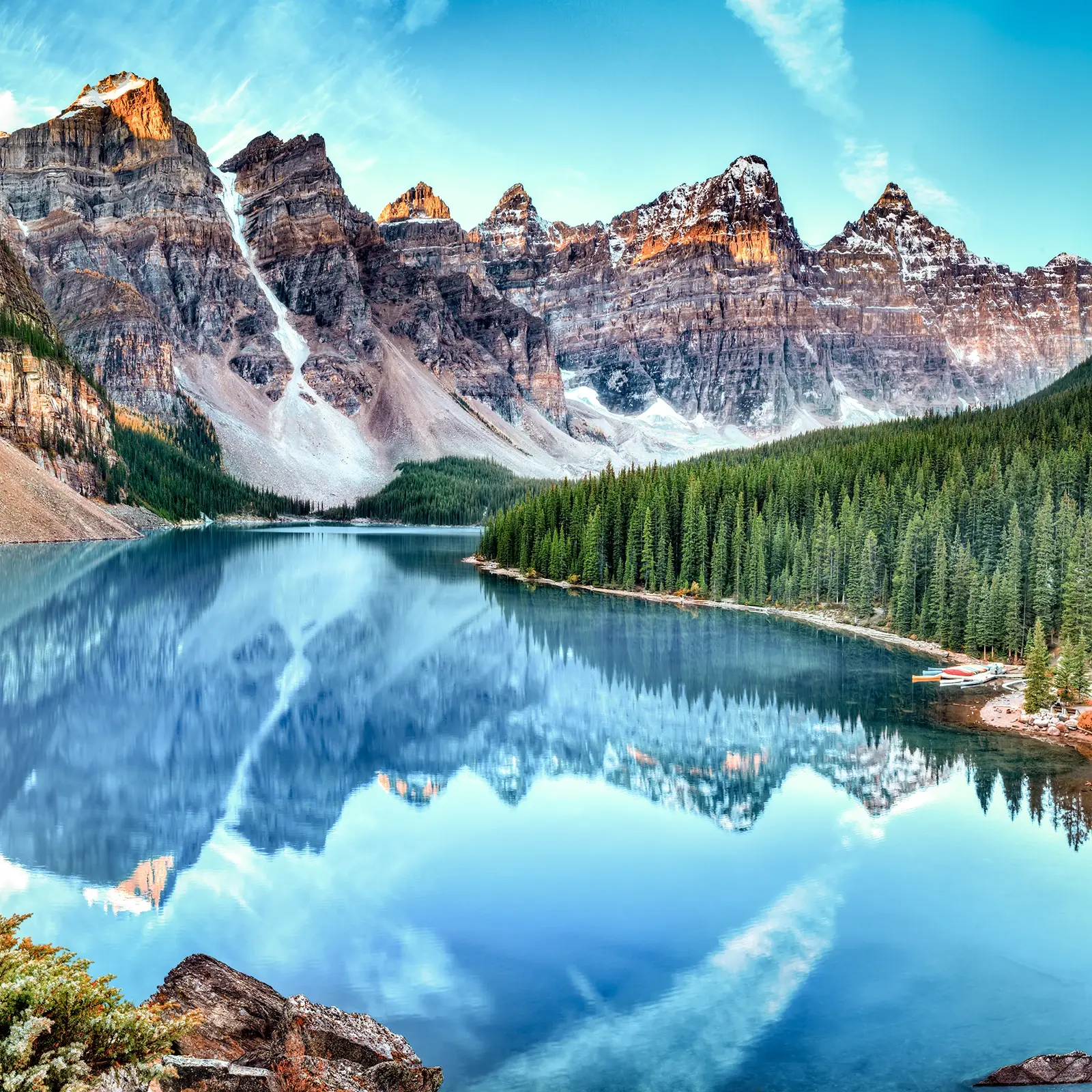 Moraine Lake in Alberta representing CRBI entrepreneur immigration programs across Canadian provinces