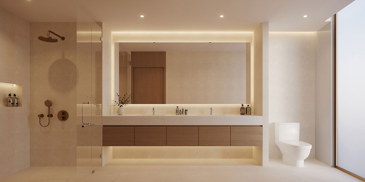 Elegance Residence bathroom with American Standard fittings