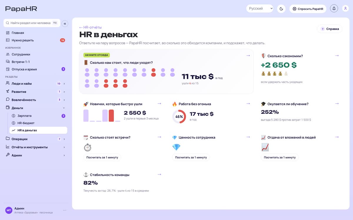 PapaHR: сколько компании стоят уходы сотрудников и окупается ли обучение