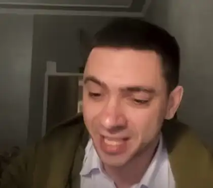 Serhiy, founder of Beverly Media, talking on a video call