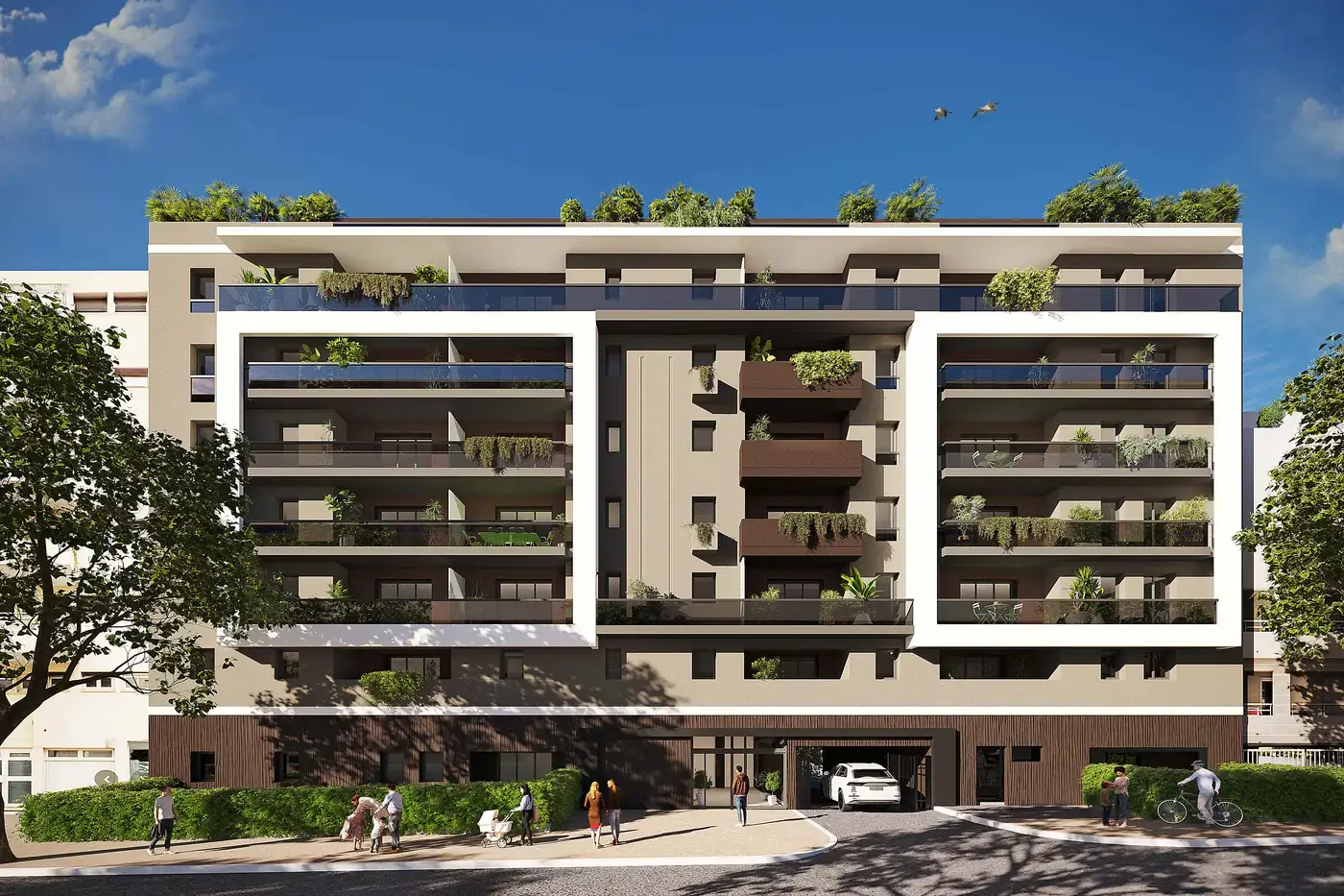 Contemporary architecture in Juan-les-Pins