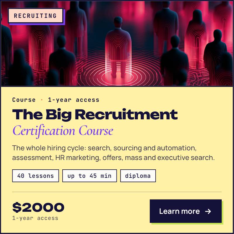 THE BIG RECRUITMENT CERTIFICATION COURSE