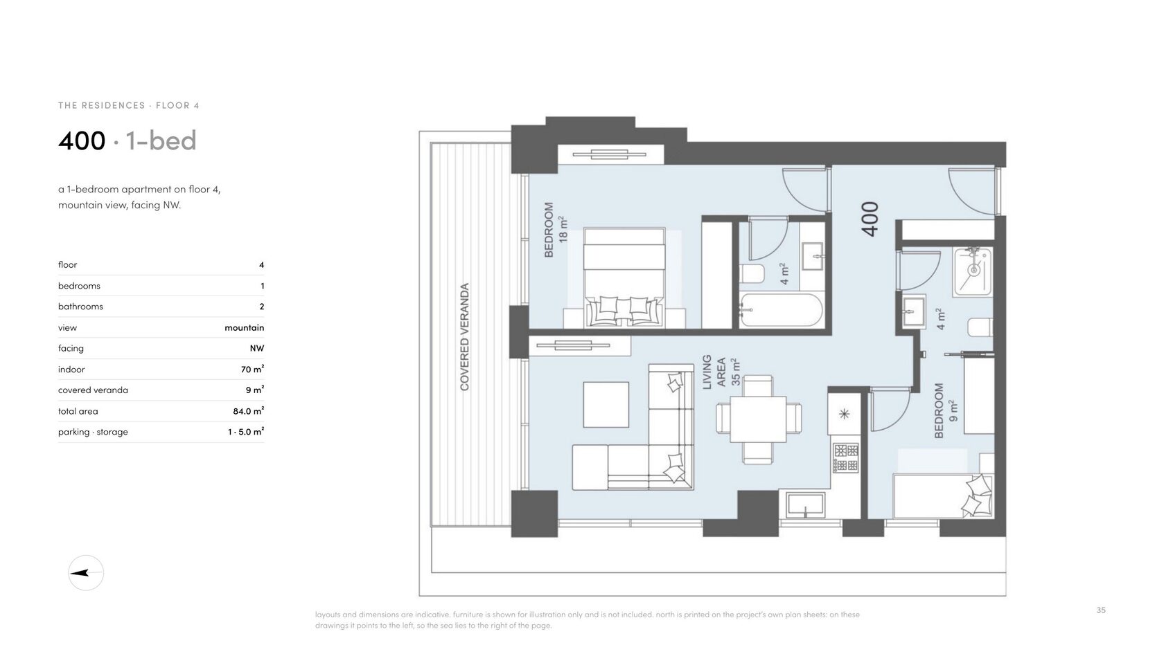 Plan apartamentu 400