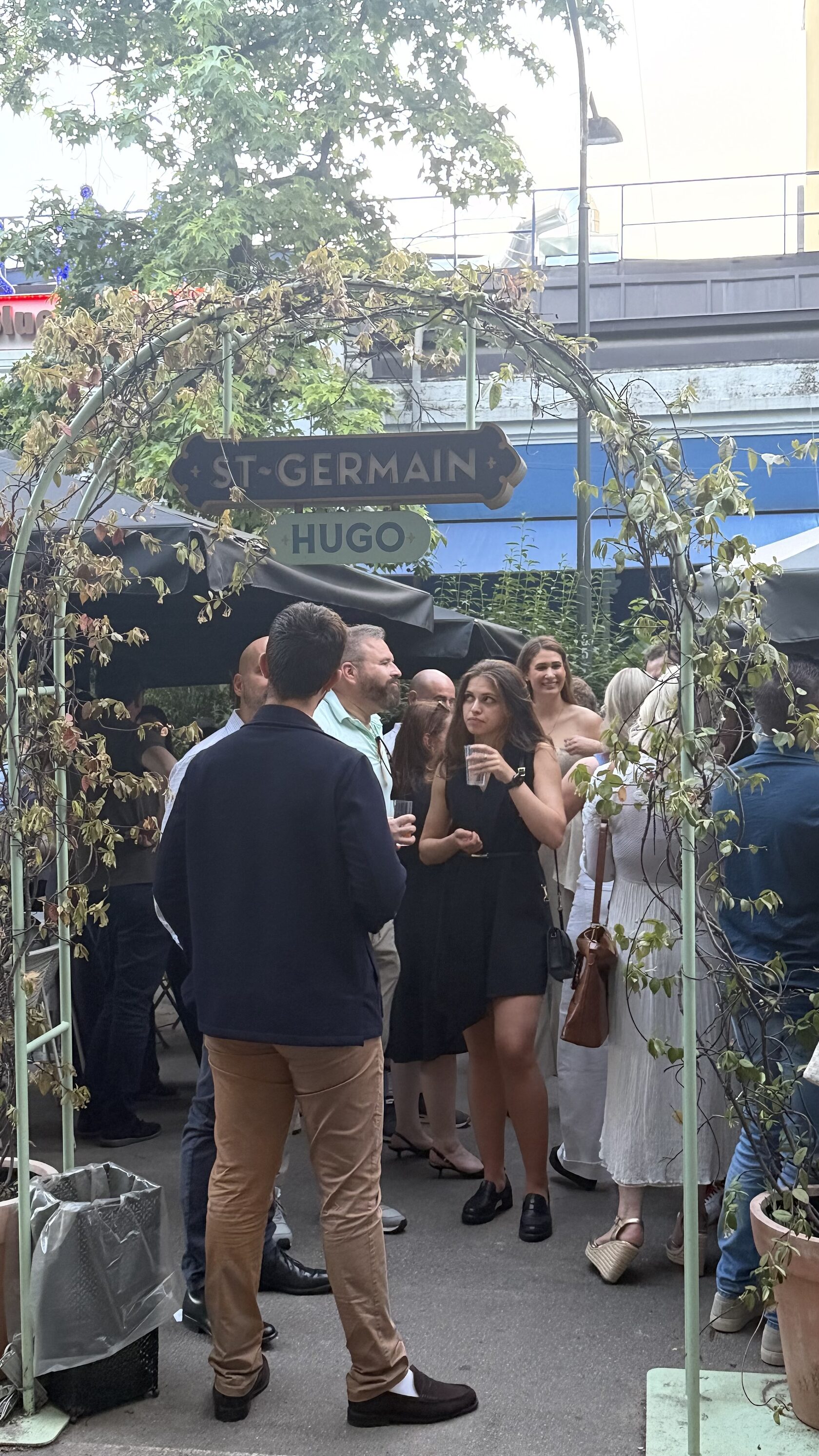 Conversations in the garden at Tusa Isola