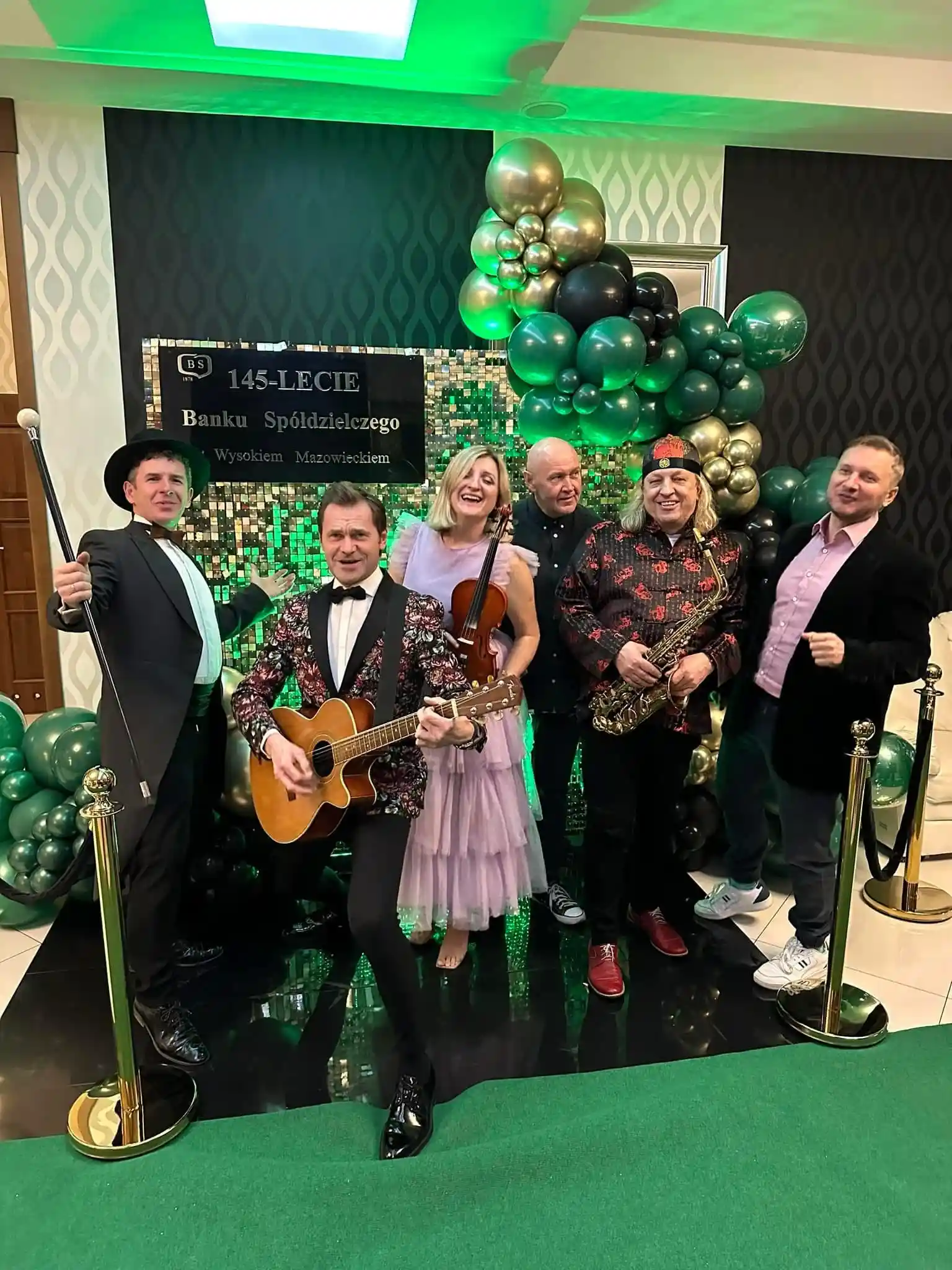 Cover band agencji Takt Event na jubileuszu 145-lecia Banku Spółdzielczego