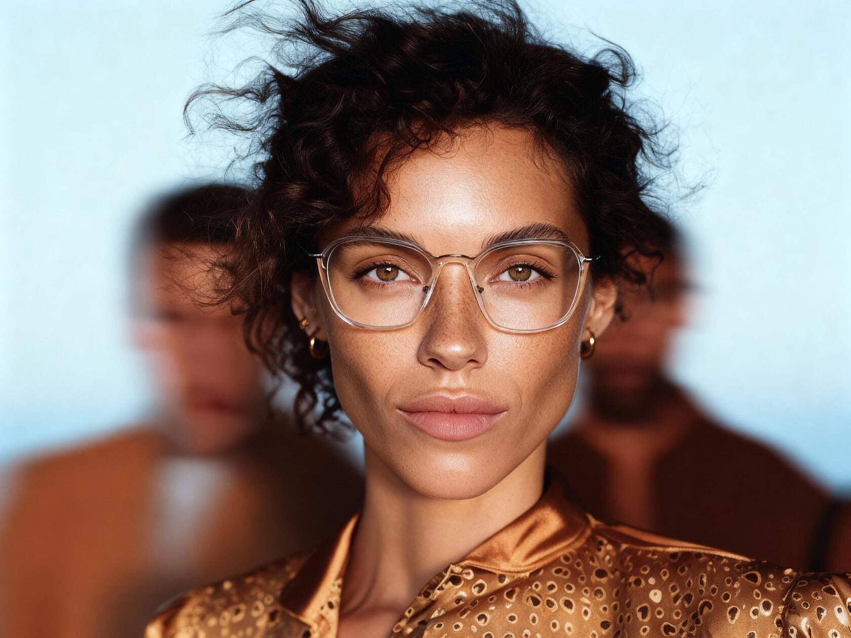 AI portrait development and eyewear detail study
