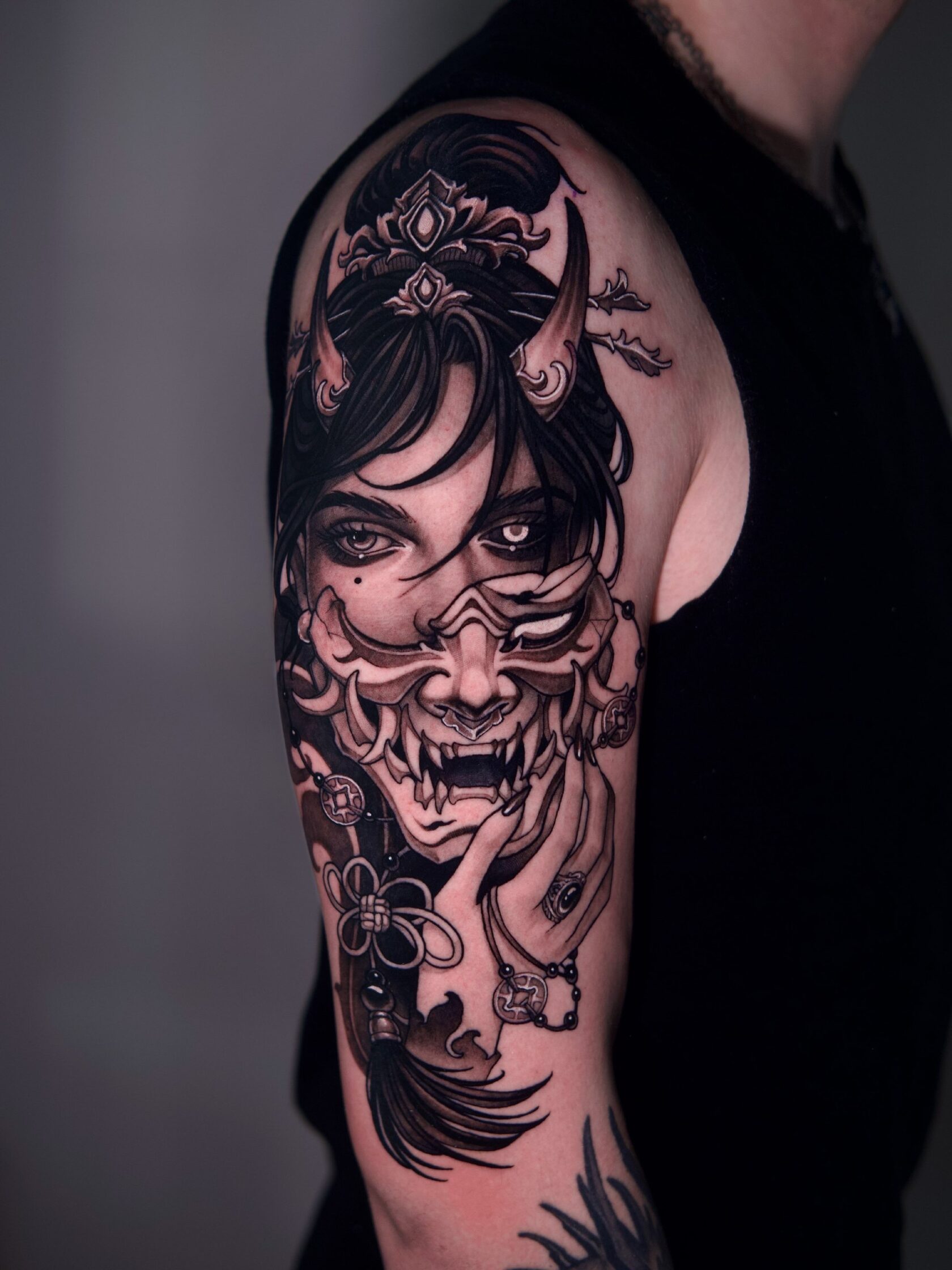 Neo-Traditional Tattoo von Lu – Arbeit 8