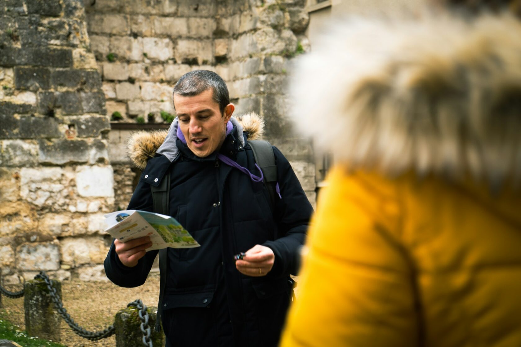A Namara Tours tour director with travellers