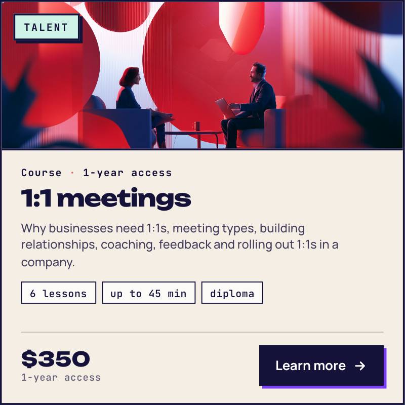 Launching 1-1 meetings