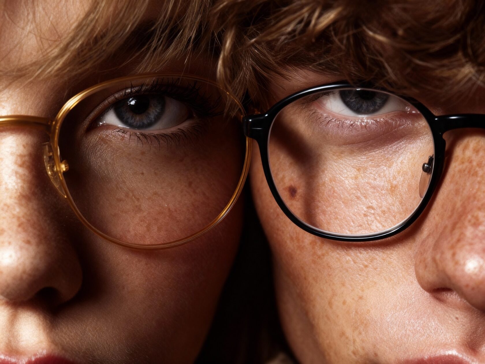 AI portrait development and eyewear detail study
