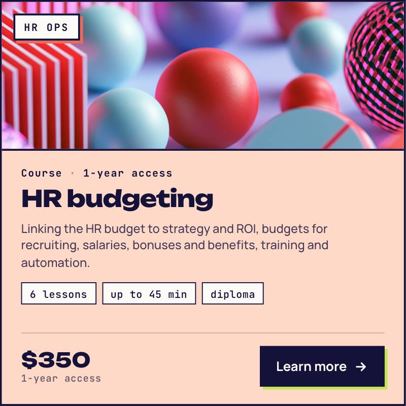 HR Budgeting