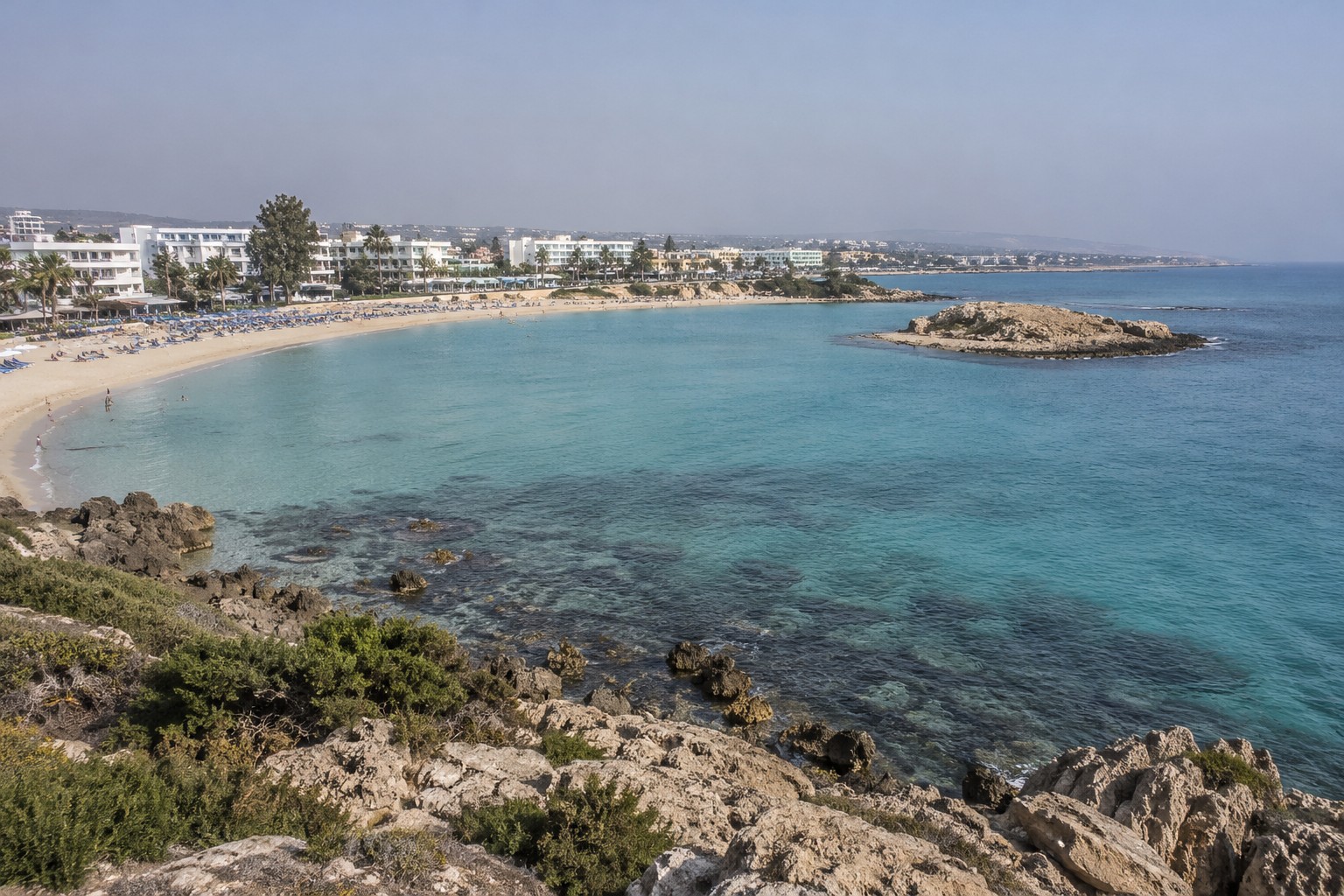 Protaras · Fig Tree Bay z lotu ptaka