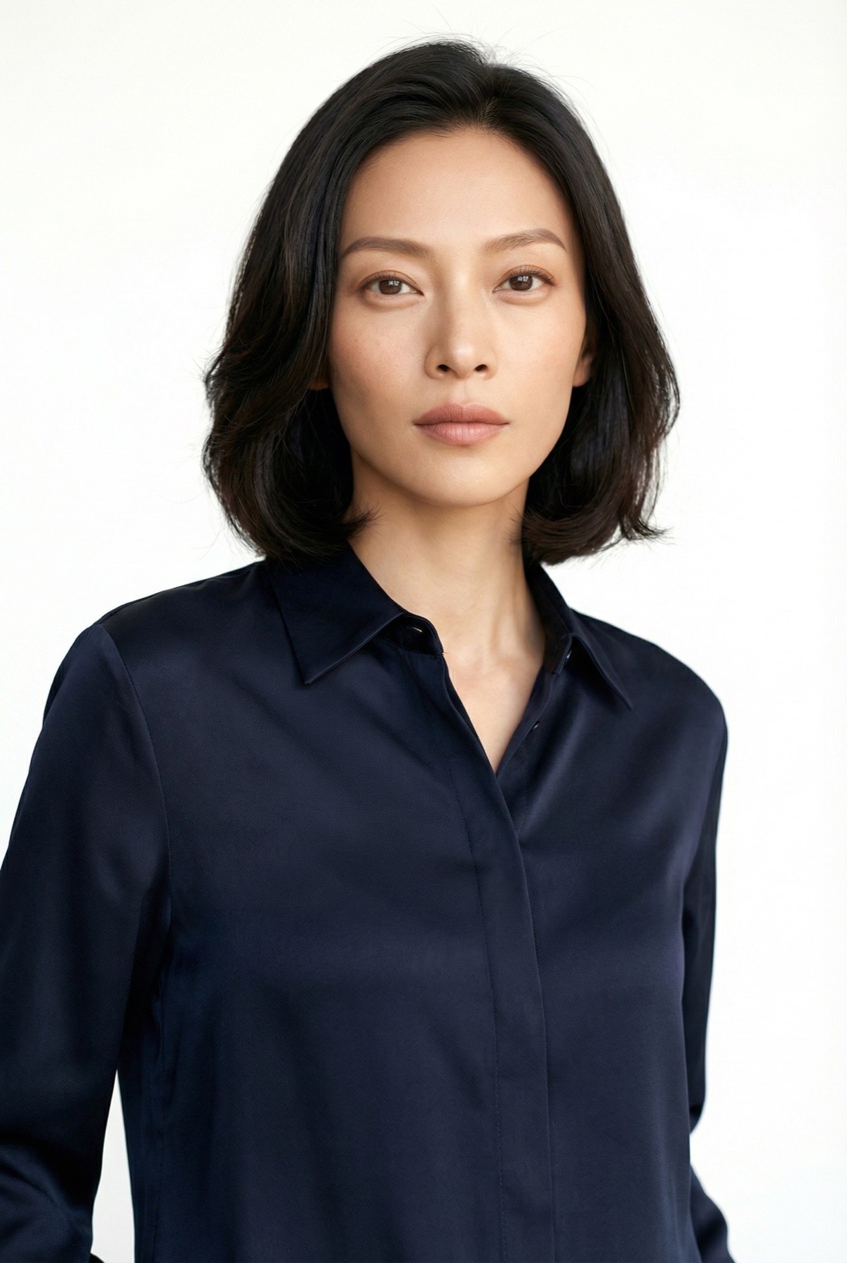 Generated AI model portrait without glasses