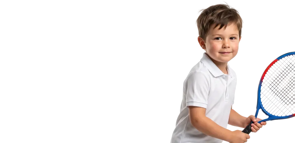 Child in a martial arts stance with hands raised