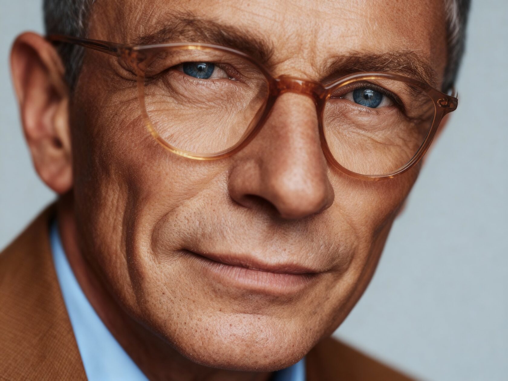 AI portrait development and eyewear detail study