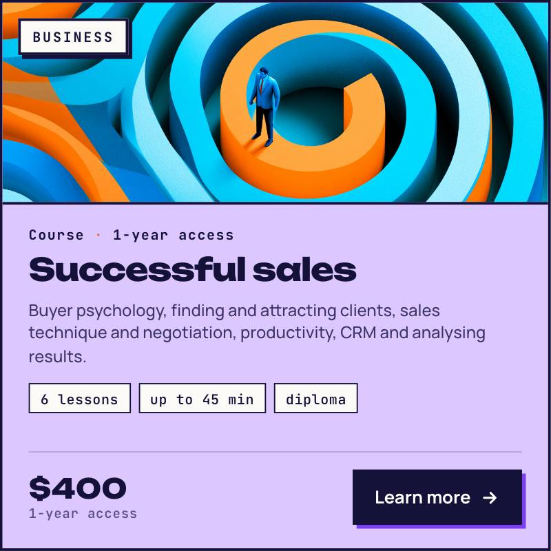 Mastery of successful sales