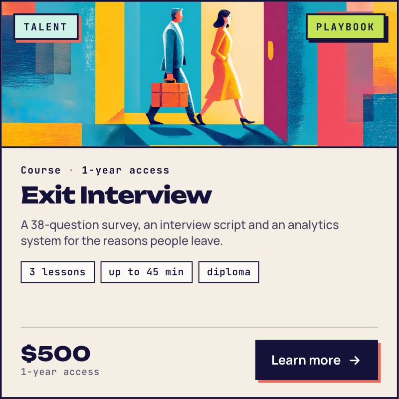 Exit Interview Form: Playbook