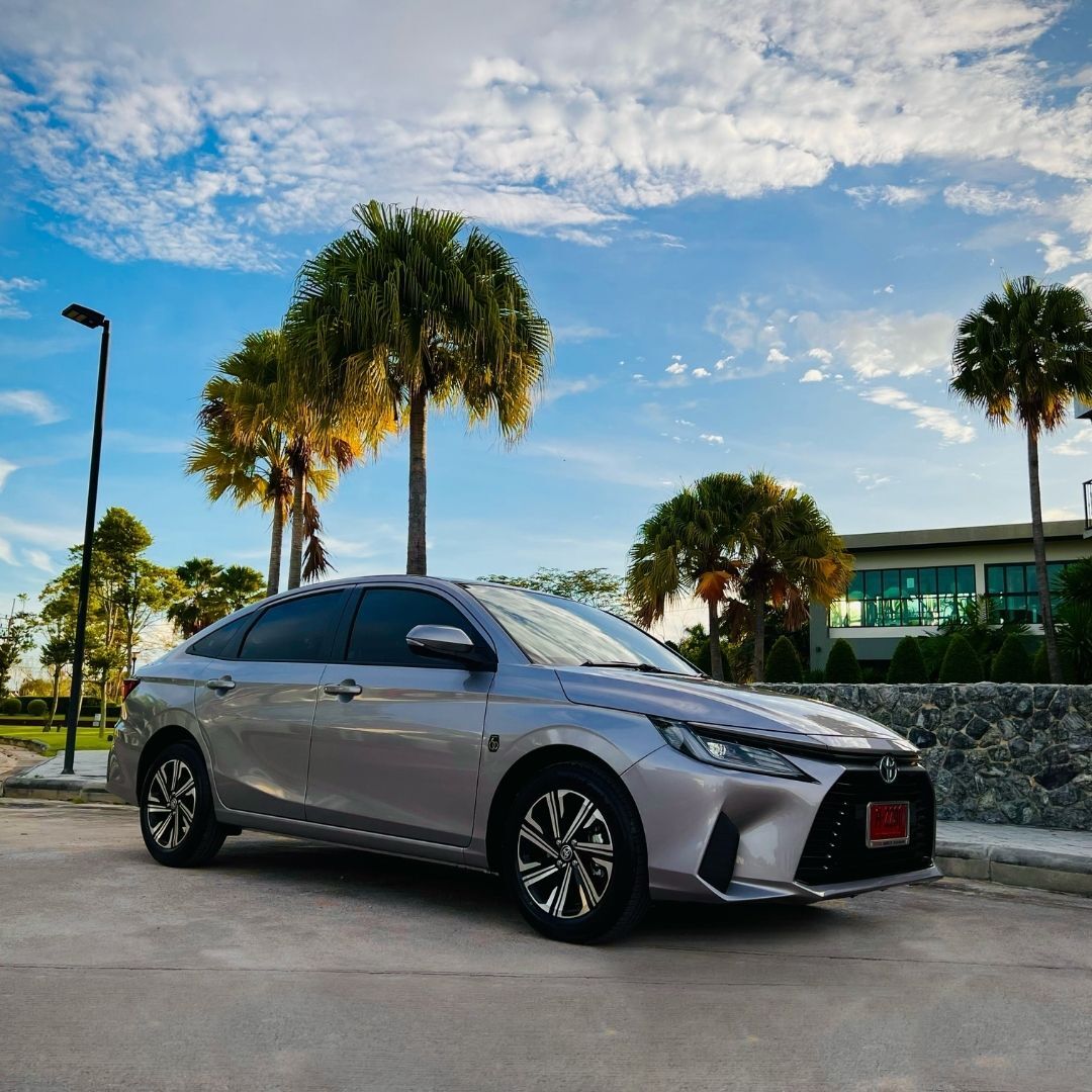Toyota Yaris Ativ – stylish and fuel-efficient sedan for rent in Pattaya
