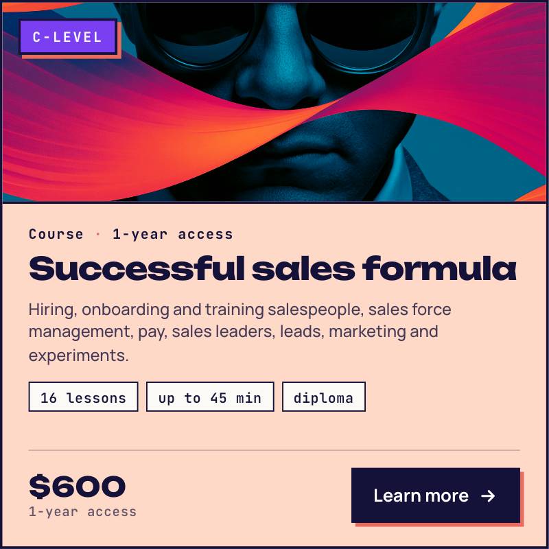 Successful Sales Formula