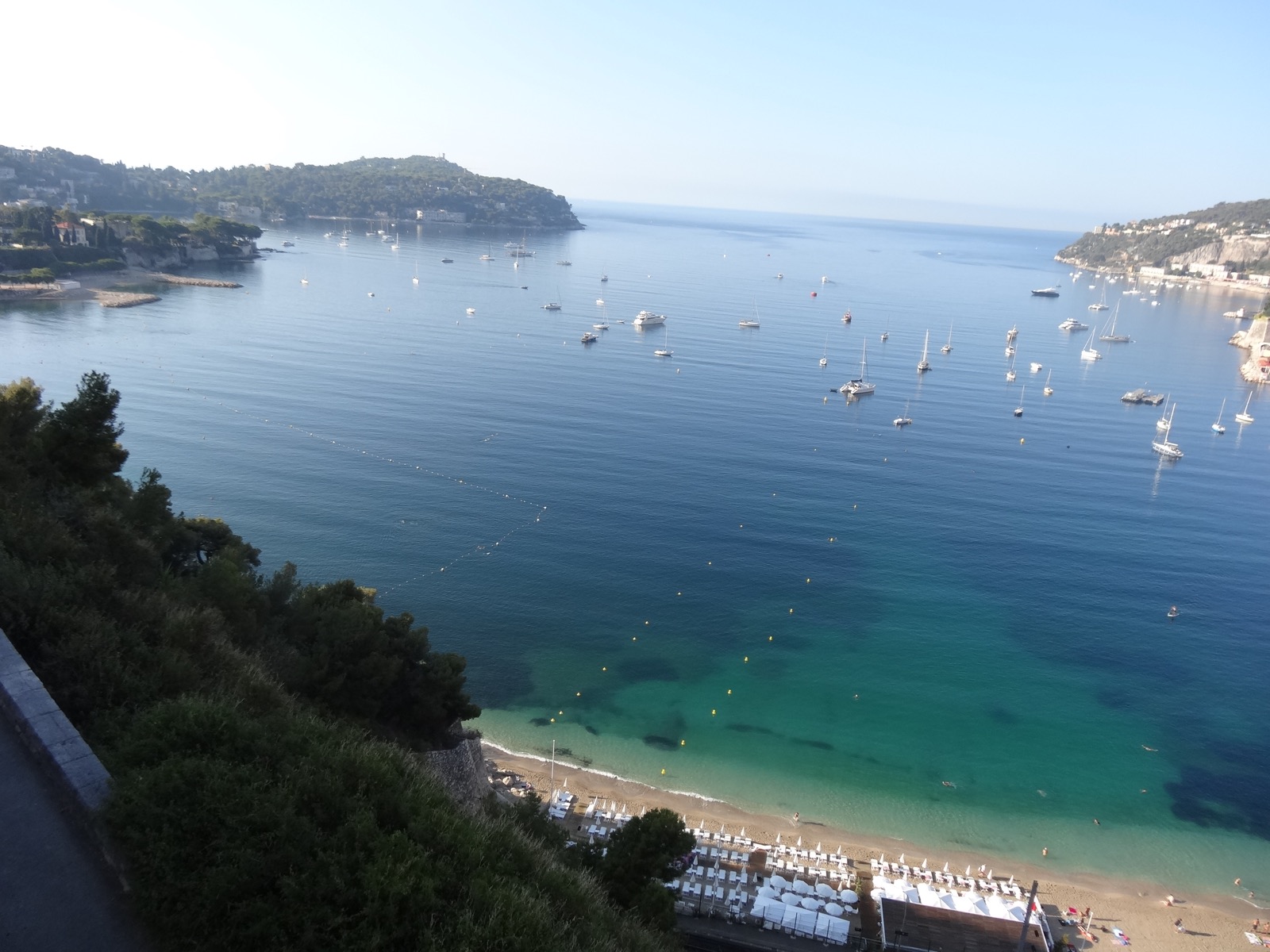 View from Boulevard Napoléon III towards the Bay of Villefranche and Cap Ferrat