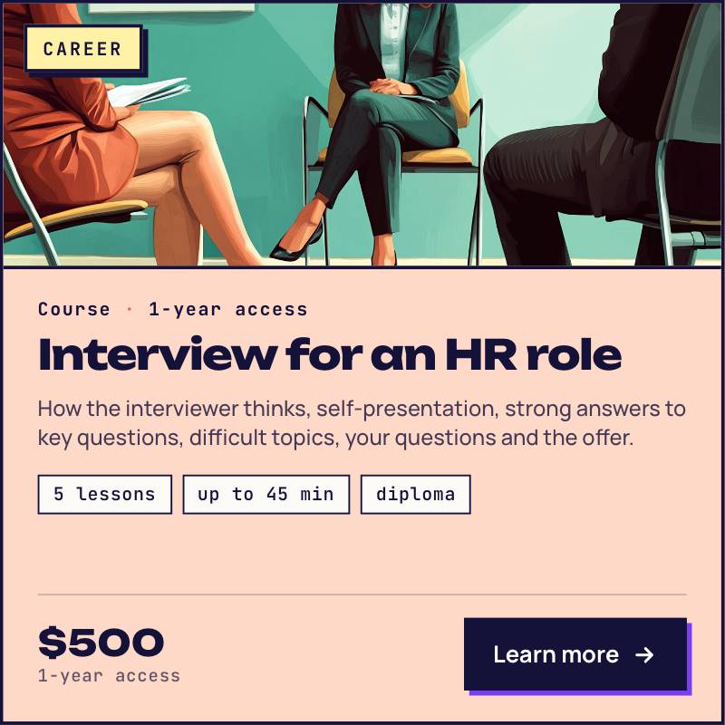 Preparing for an HR position interview