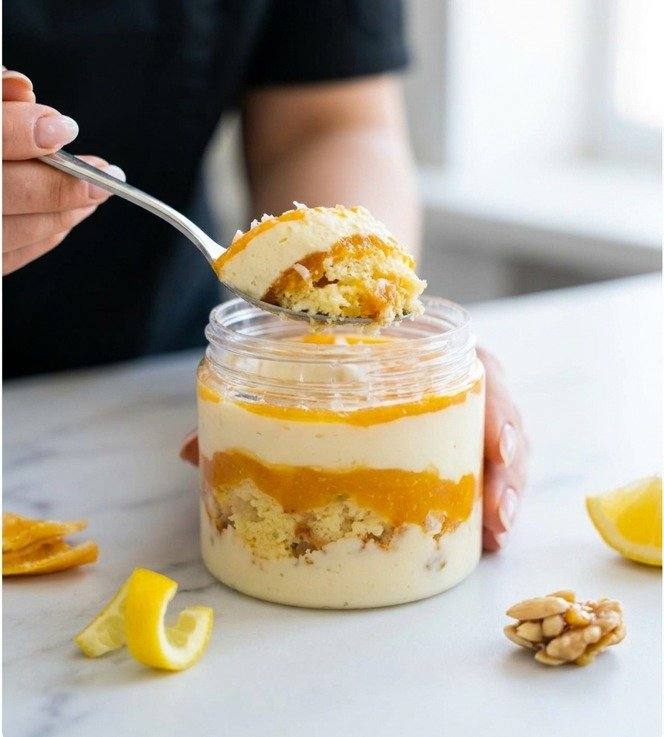 Citrus Yogurt dessert jar